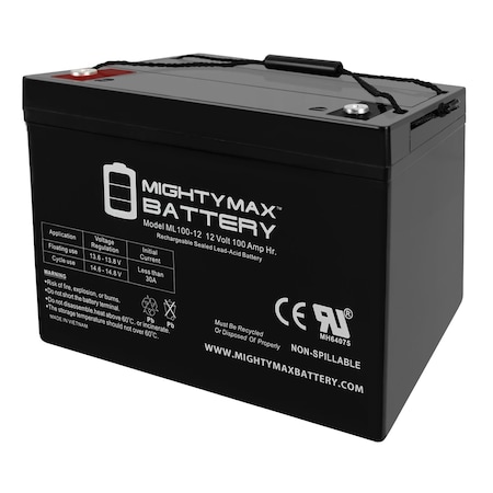 12V 100Ah SLA Replacement Battery For Bright Way Group BW 121000 Z